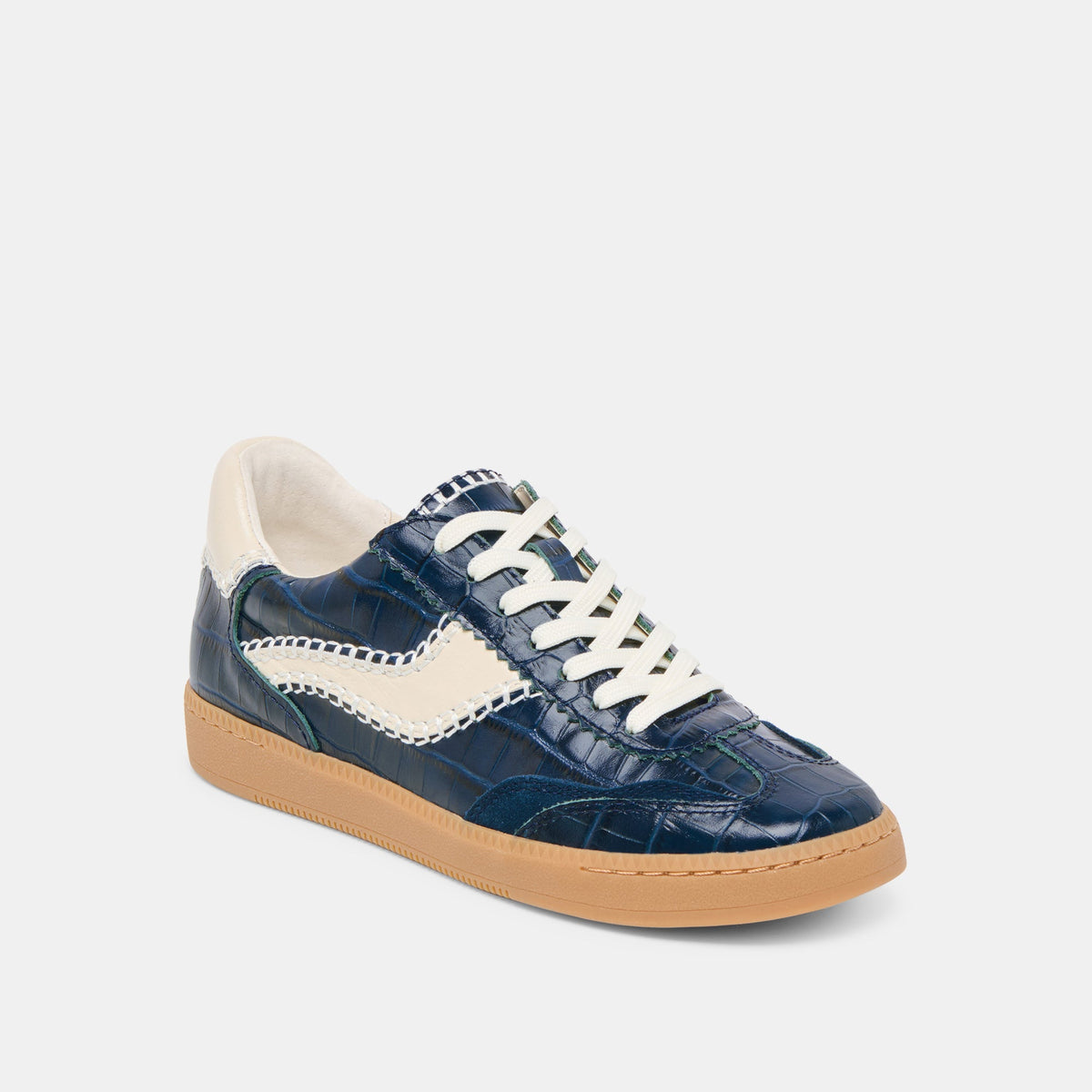 NOTICE STITCH SNEAKERS INK CROCO EMBOSSED LEATHER
 – Dolce Vita | Dolce Vita
