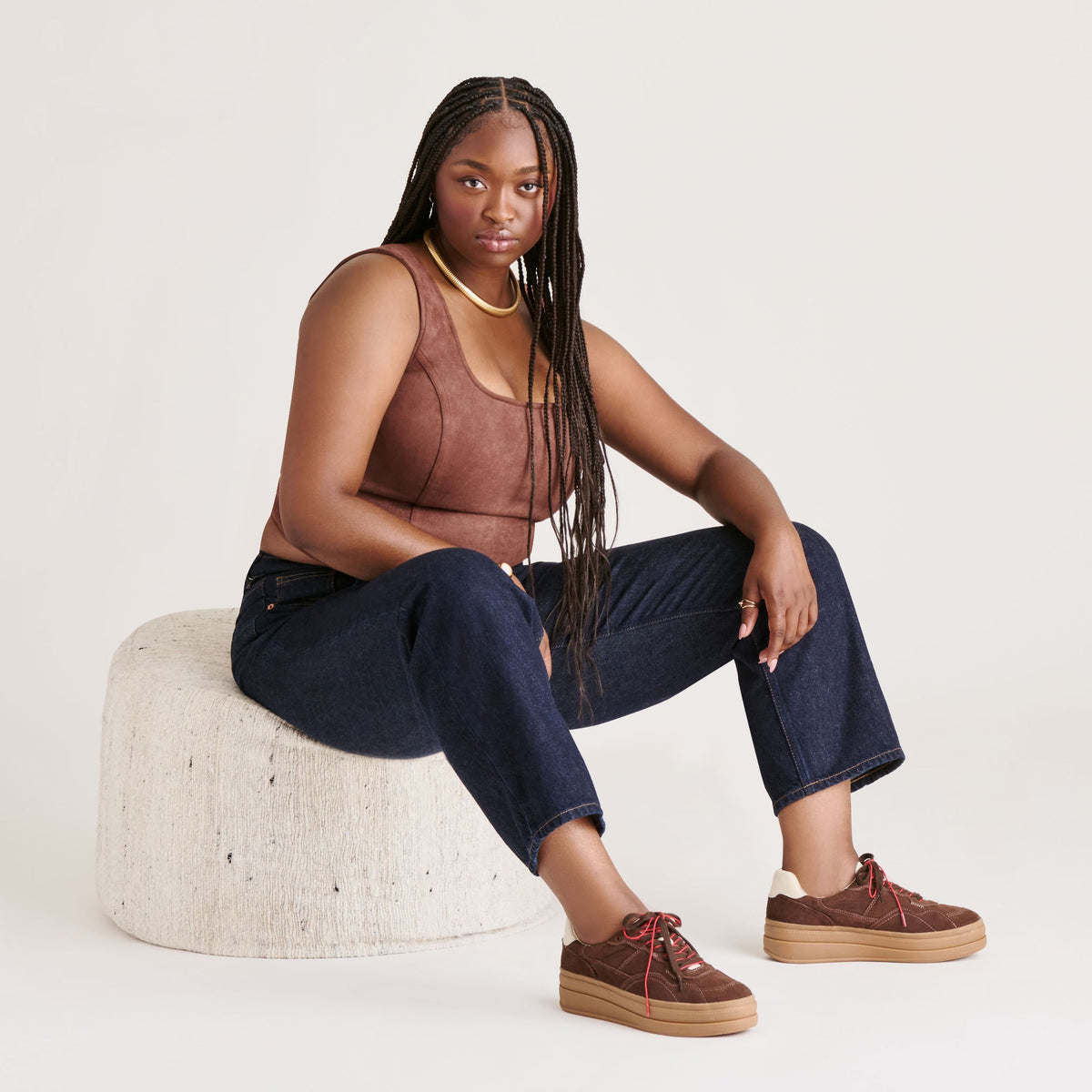 Naomy H2O Waterproof Dk Brown Suede Sneakers | Dolce Vita