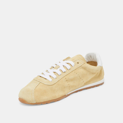 Serina Yellow Suede Sneakers | Dolce Vita