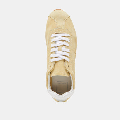 Serina Yellow Suede Sneakers | Dolce Vita