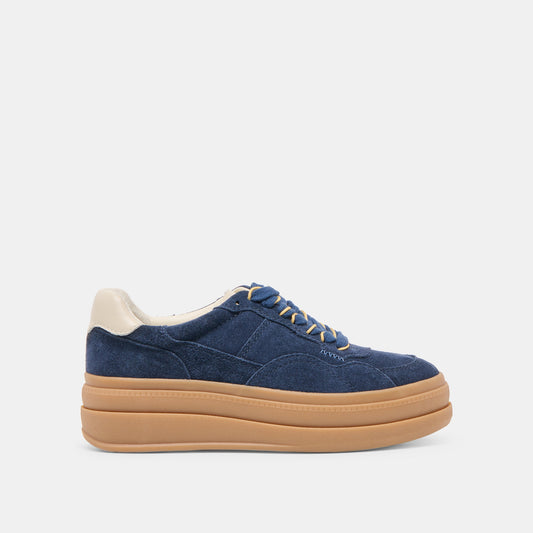 Naomy H2O Waterproof Navy Suede Sneakers | Dolce Vita