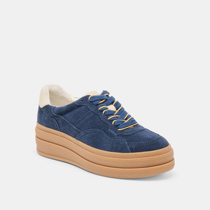 Naomy H2O Waterproof Navy Suede Sneakers | Dolce Vita