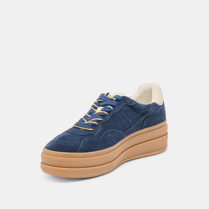 Naomy H2O Waterproof Navy Suede Sneakers | Dolce Vita