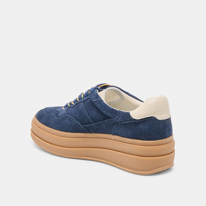 Naomy H2O Waterproof Navy Suede Sneakers | Dolce Vita