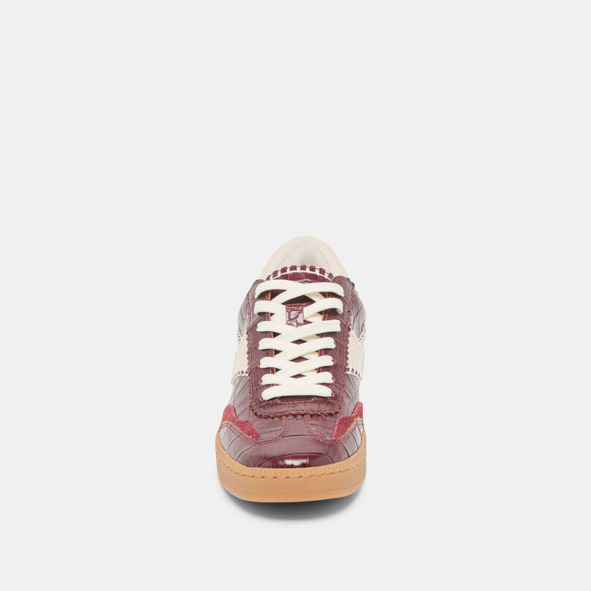 NOTICE STITCH SNEAKERS OXBLOOD CROCO EMBOSSED LEATHER
 – Dolce Vita | Dolce Vita