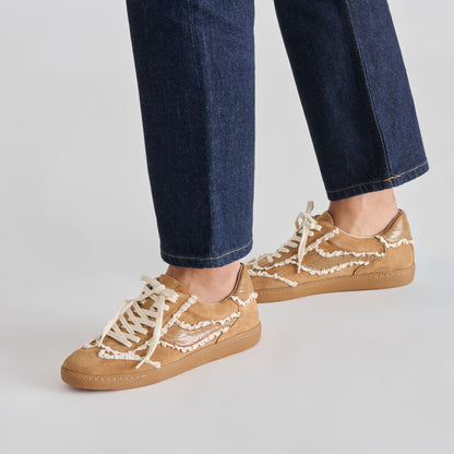 Notice Lace Lt Brown Suede Sneakers | Dolce Vita