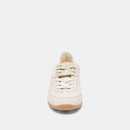 Laini Off White Crackled Leather Sneakers | Dolce Vita
