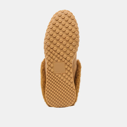 Izzey Plush Lt Brown Suede Sneakers | Dolce Vita