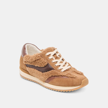 B.NTCD Plush Brown Plush Sneakers | Dolce Vita