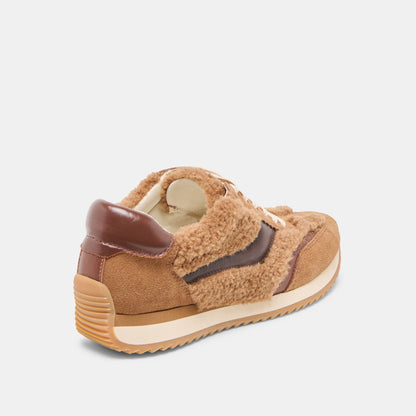 B.NTCD Plush Brown Plush Sneakers | Dolce Vita