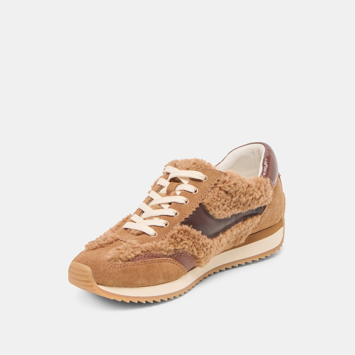 B.NTCD Plush Brown Plush Sneakers | Dolce Vita