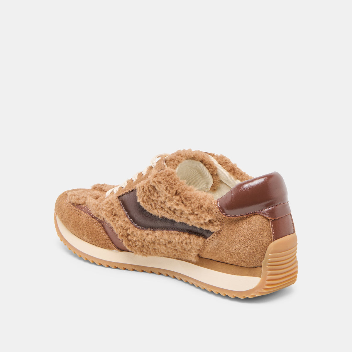 B.NTCD Plush Brown Plush Sneakers | Dolce Vita
