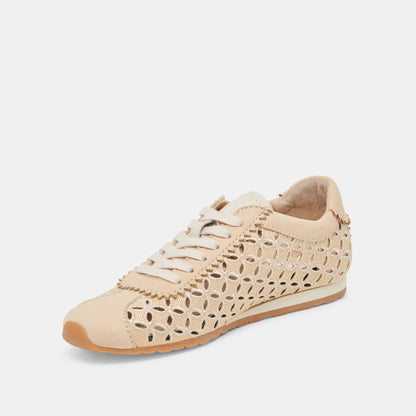 DANIE EYELET PERF SNEAKERS LT NATURAL RAFFIA
 – Dolce Vita | Dolce Vita