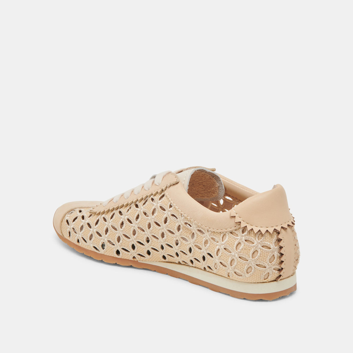 DANIE EYELET PERF SNEAKERS LT NATURAL RAFFIA
 – Dolce Vita | Dolce Vita