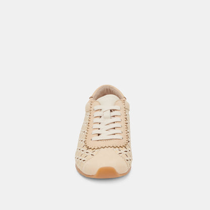 DANIE EYELET PERF SNEAKERS LT NATURAL RAFFIA
 – Dolce Vita | Dolce Vita