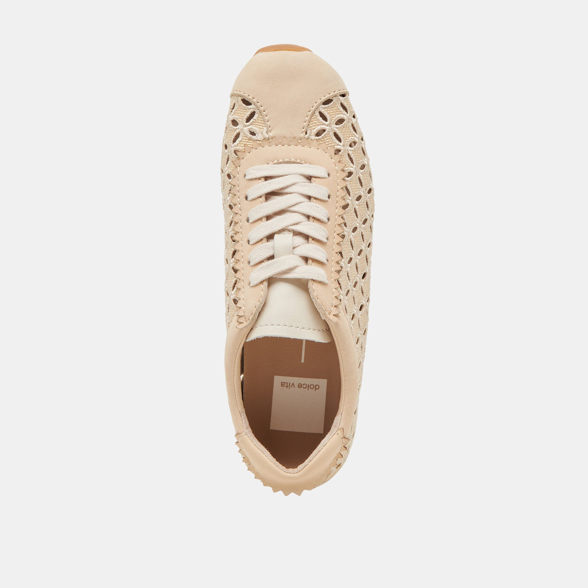 DANIE EYELET PERF SNEAKERS LT NATURAL RAFFIA
 – Dolce Vita | Dolce Vita