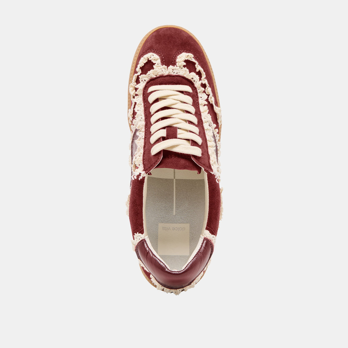 Notice Lace Oxblood Suede Sneakers | Dolce Vita