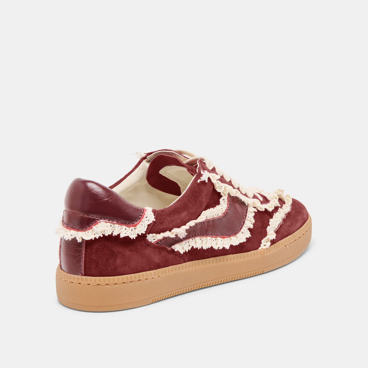 Notice Lace Oxblood Suede Sneakers | Dolce Vita