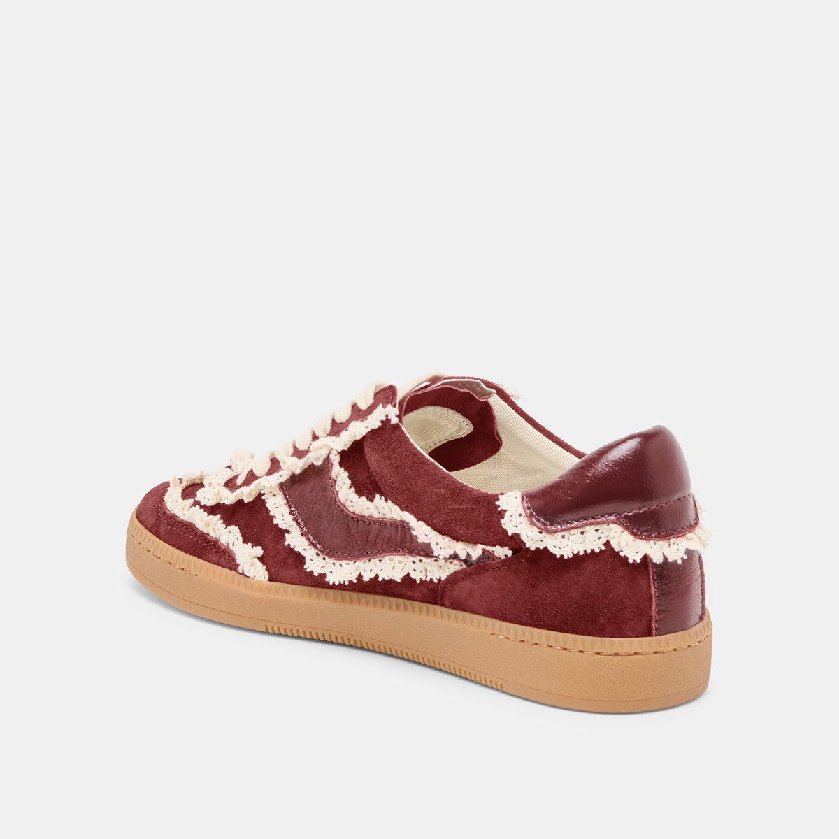 Notice Lace Oxblood Suede Sneakers | Dolce Vita