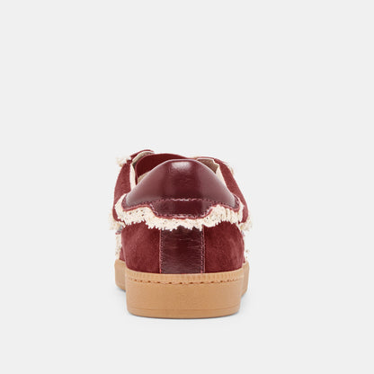Notice Lace Oxblood Suede Sneakers | Dolce Vita