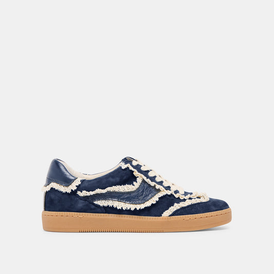 Notice Lace Navy Suede Sneakers | Dolce Vita