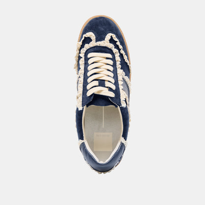 Notice Lace Navy Suede Sneakers | Dolce Vita