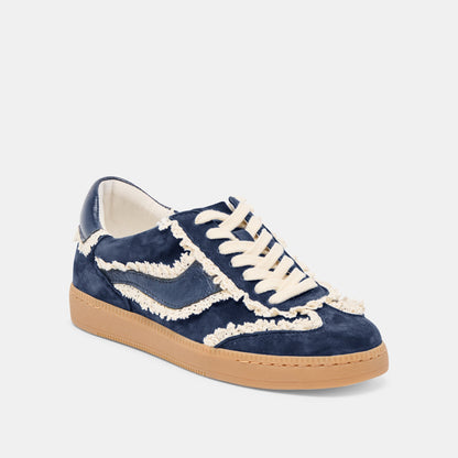 Notice Lace Navy Suede Sneakers | Dolce Vita
