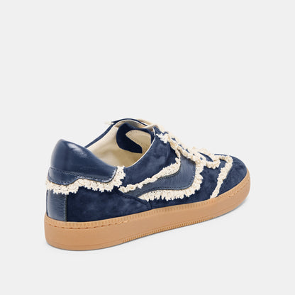Notice Lace Navy Suede Sneakers | Dolce Vita