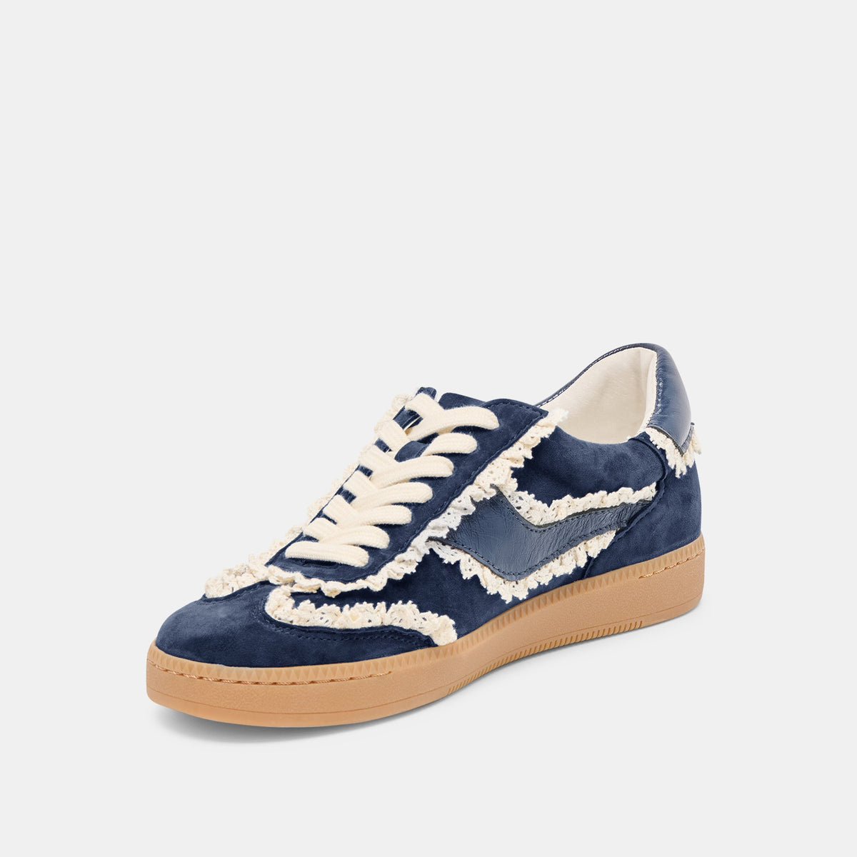 Notice Lace Navy Suede Sneakers | Dolce Vita