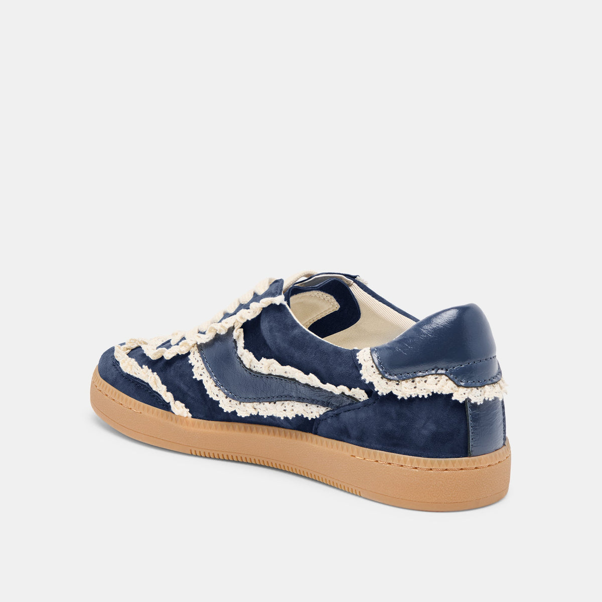Notice Lace Navy Suede Sneakers | Dolce Vita