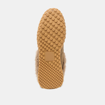 Izzey Plush Olive Suede Sneakers | Dolce Vita
