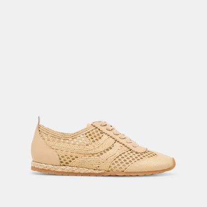Dream Lt Natural Woven Raffia Sneakers | Dolce Vita