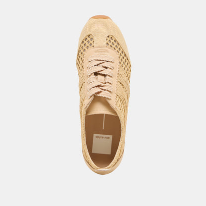 Dream Lt Natural Woven Raffia Sneakers | Dolce Vita