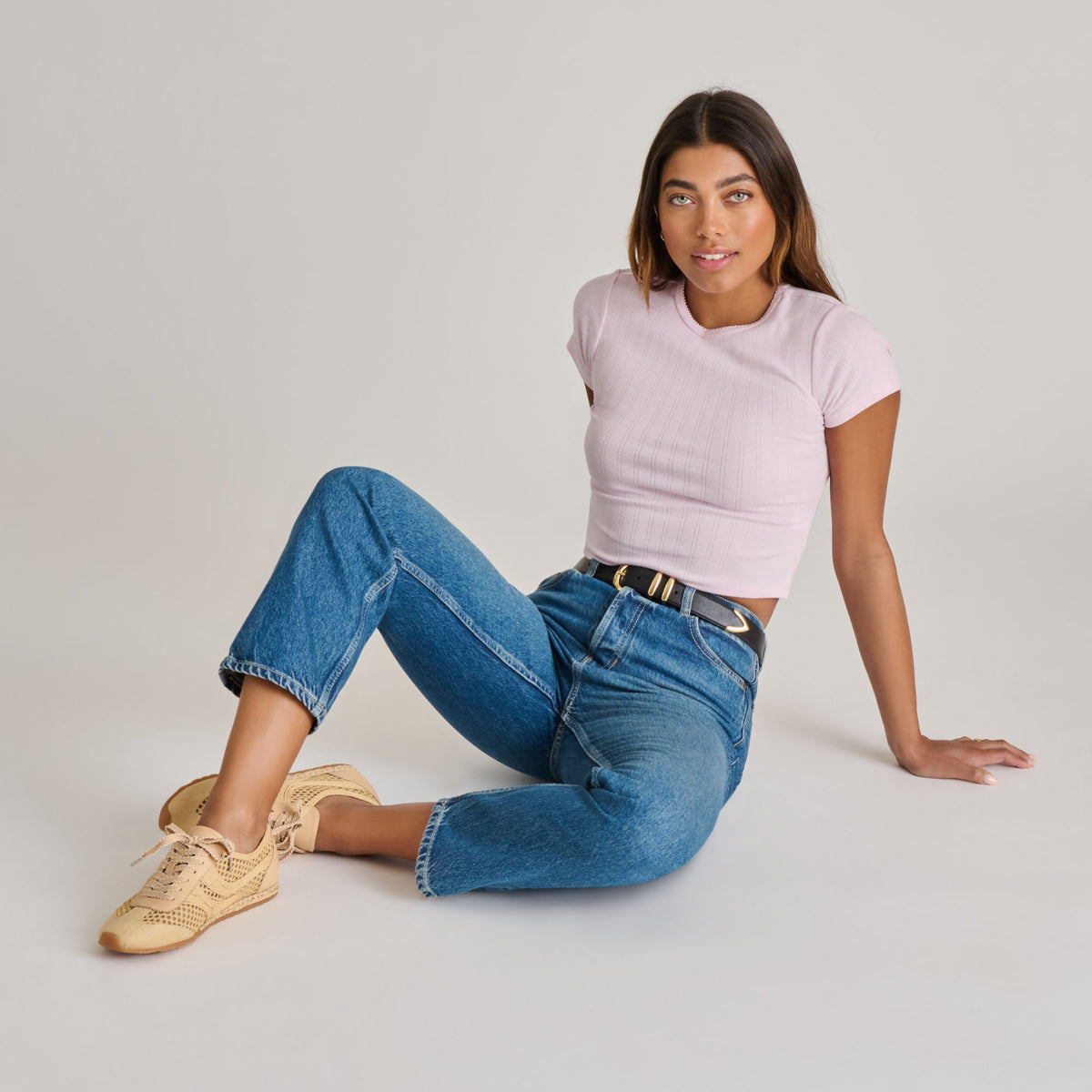 Dream Lt Natural Woven Raffia Sneakers | Dolce Vita