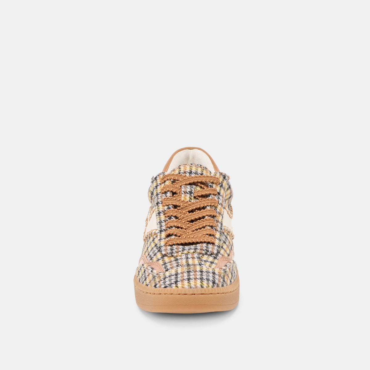 Notice Stitch Yellow Plaid Tweed Sneakers | Dolce Vita