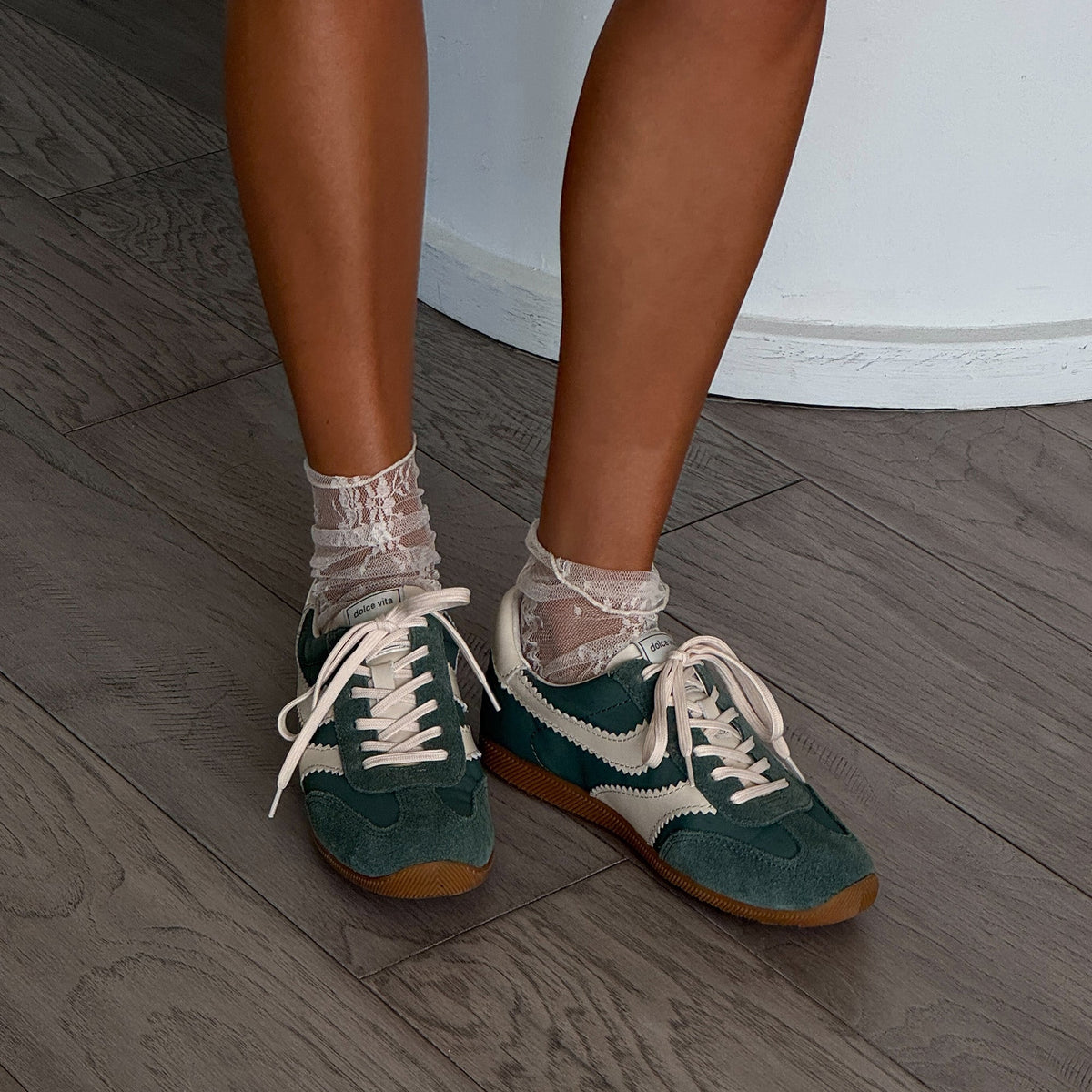 Limit Green Nylon Sneakers | Dolce Vita