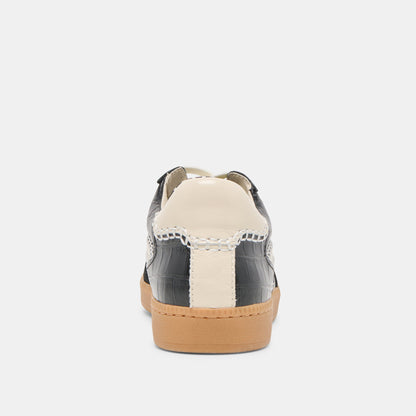 NOTICE STITCH SNEAKERS NOIR CROCO EMBOSSED LEATHER
 – Dolce Vita | Dolce Vita