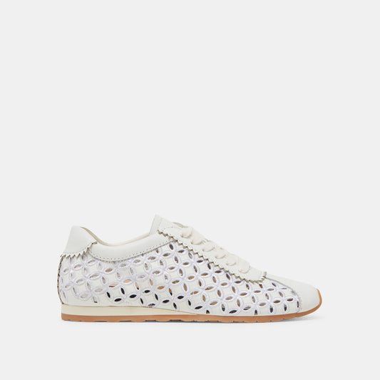 DANIE EYELET PERF SNEAKERS TRUE WHITE LEATHER
 – Dolce Vita | Dolce Vita