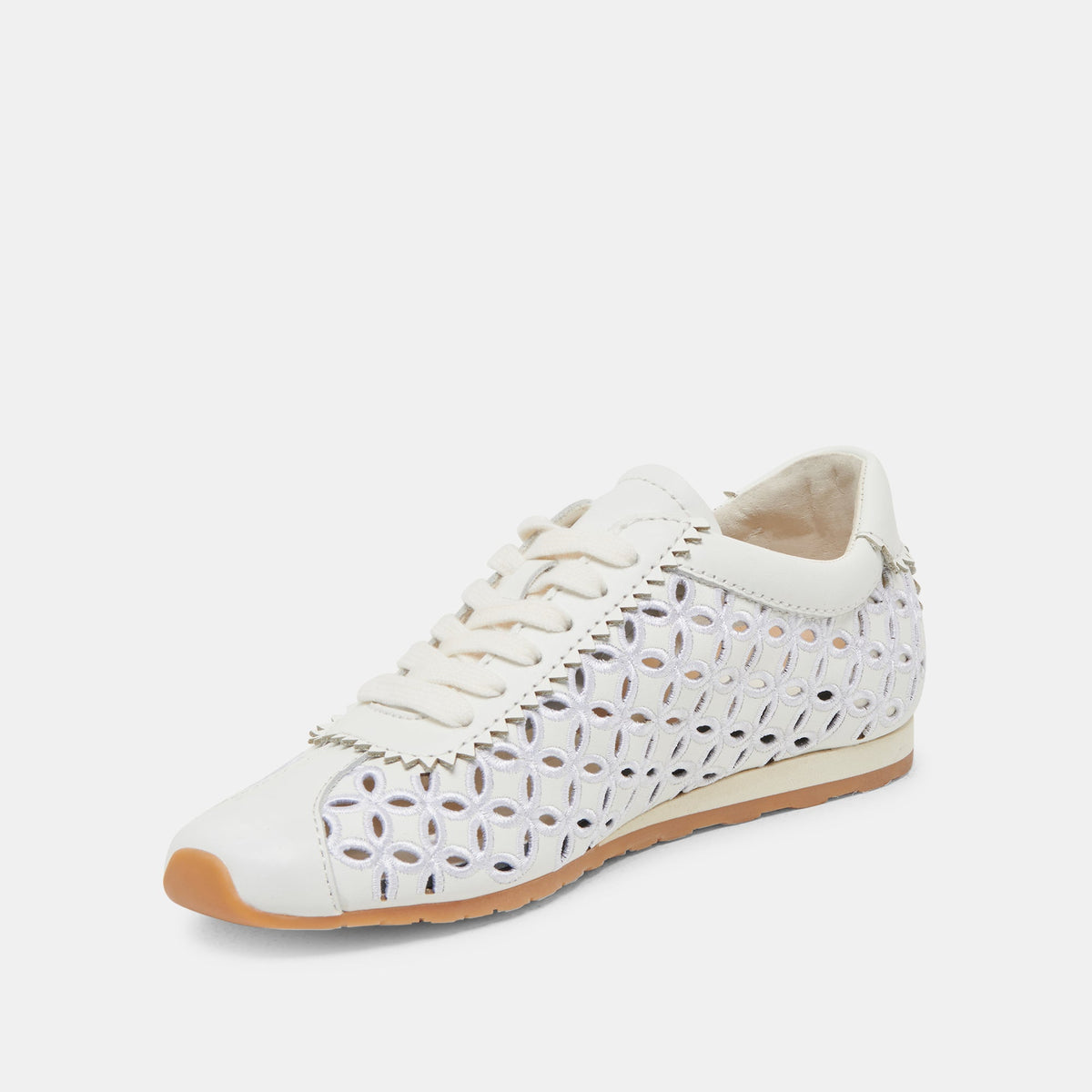 DANIE EYELET PERF SNEAKERS TRUE WHITE LEATHER
 – Dolce Vita | Dolce Vita