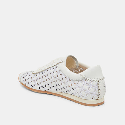 DANIE EYELET PERF SNEAKERS TRUE WHITE LEATHER
 – Dolce Vita | Dolce Vita