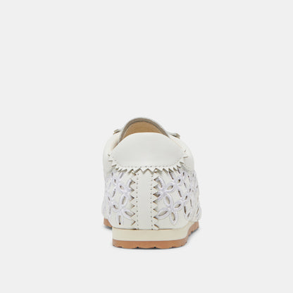 DANIE EYELET PERF SNEAKERS TRUE WHITE LEATHER
 – Dolce Vita | Dolce Vita