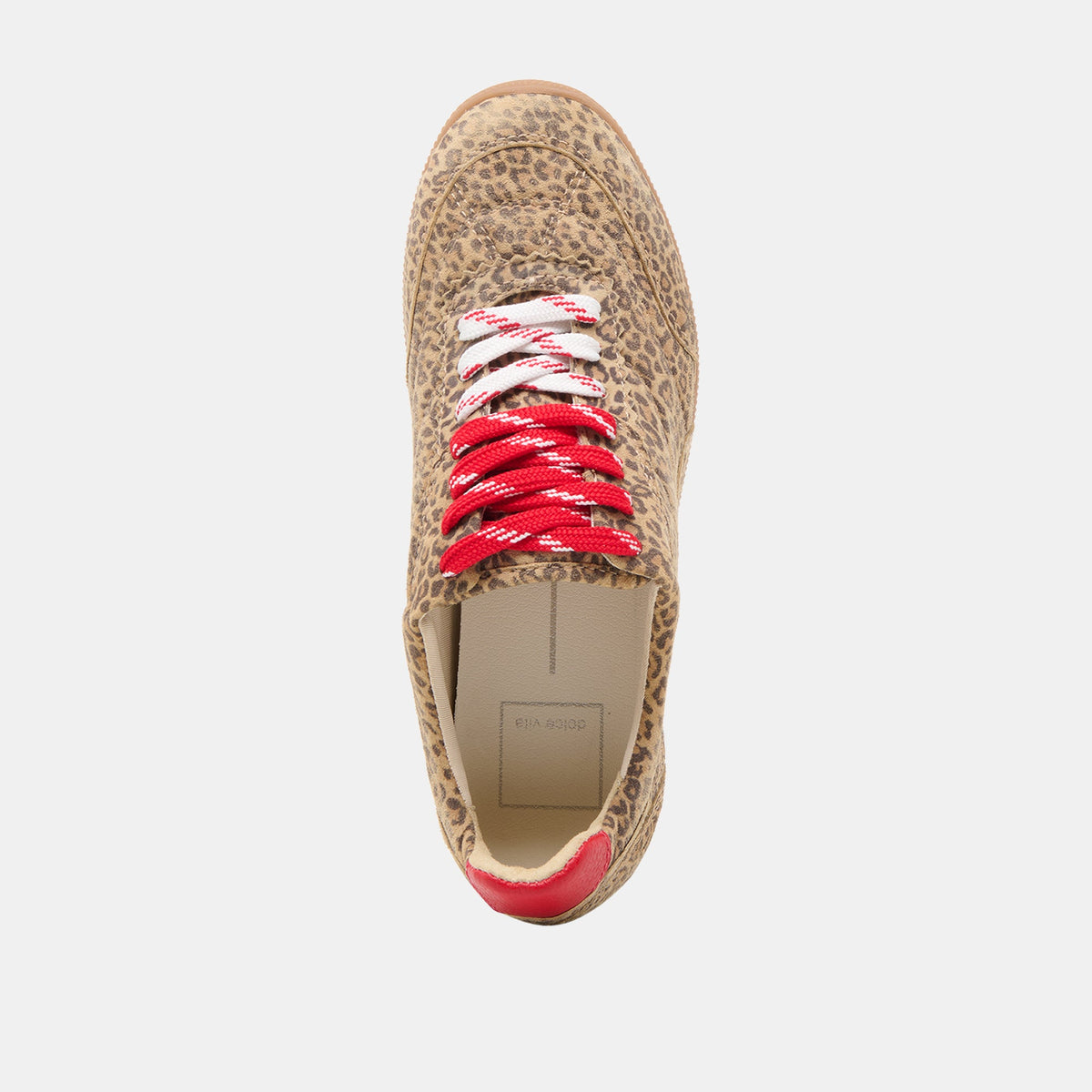 Laini Tan Leopard Printed Suede Sneakers | Dolce Vita
