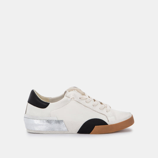 ZINA SNEAKERS WHITE BLACK LEATHER
 – Dolce Vita | Dolce Vita