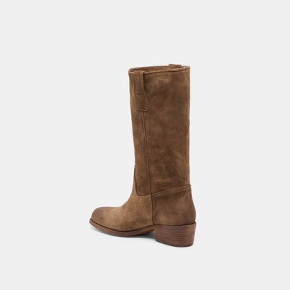 Romie Chocolate Suede Boots | Dolce Vita