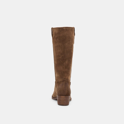Romie Chocolate Suede Boots | Dolce Vita