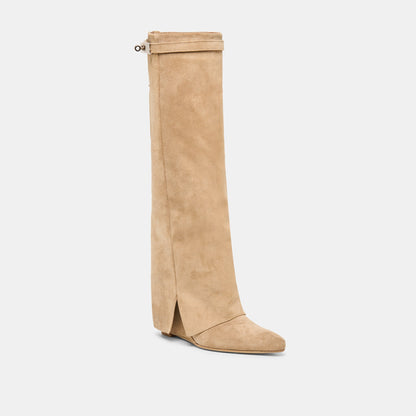 Aggy Sand Suede Boots | Dolce Vita