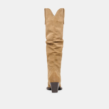 Buckly Camel Suede Boots | Dolce Vita