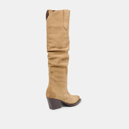 Buckly Camel Suede Boots | Dolce Vita