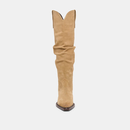 Buckly Camel Suede Boots | Dolce Vita