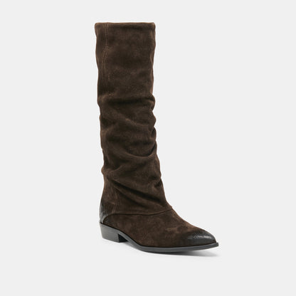 Marla Dk Brown Suede Boots | Dolce Vita